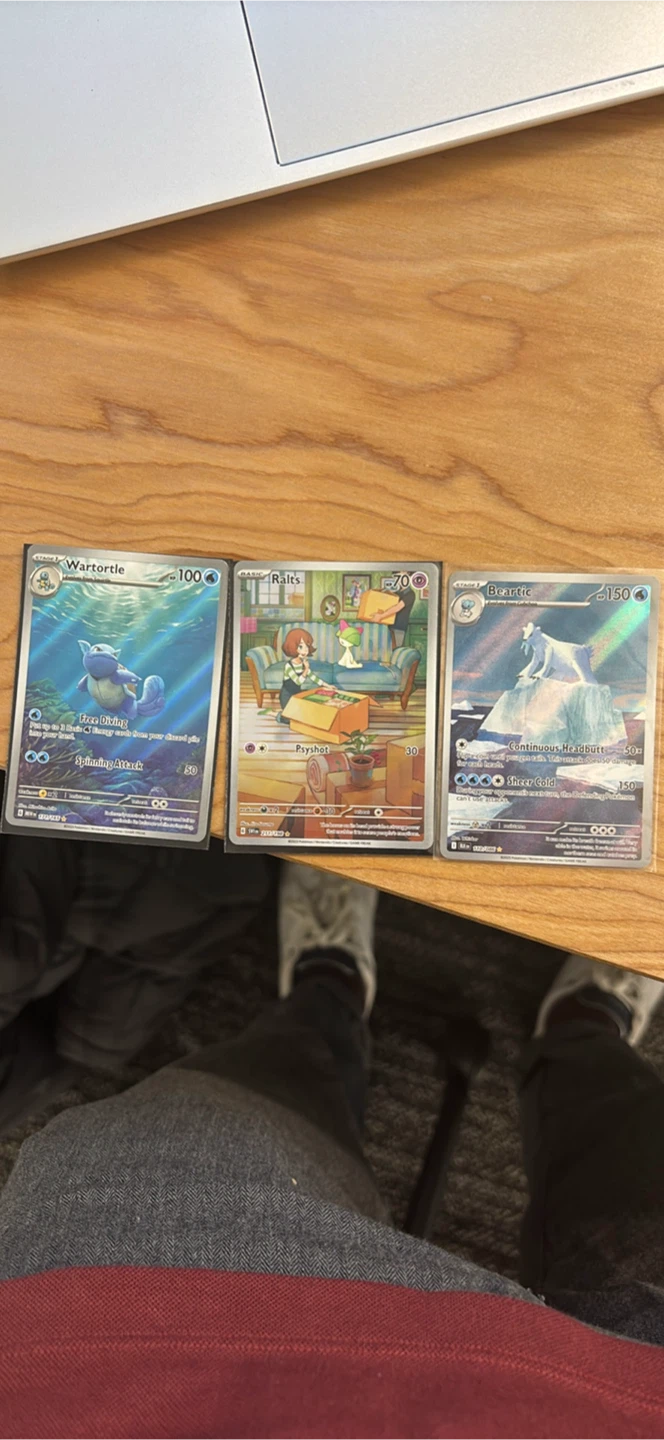 Pokemon Modern Cards: Wartortle, Ralts, Beartic