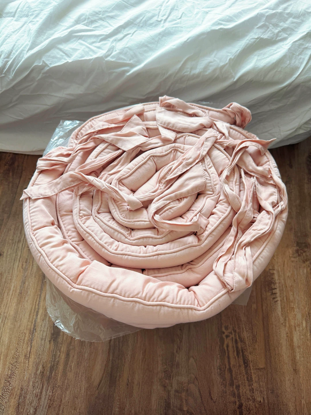 Pottery Barn Kids Blush Pink Crib Bumper