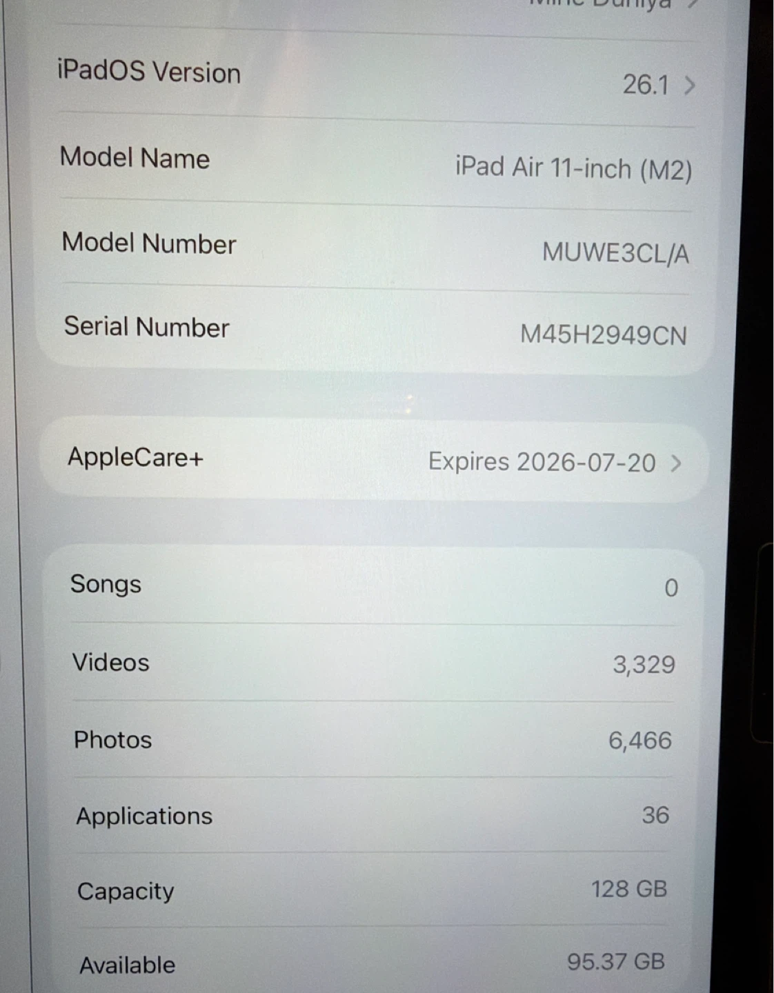 Apple iPad Air 11-inch (M2) 128GB with AppleCare+ - photo 3