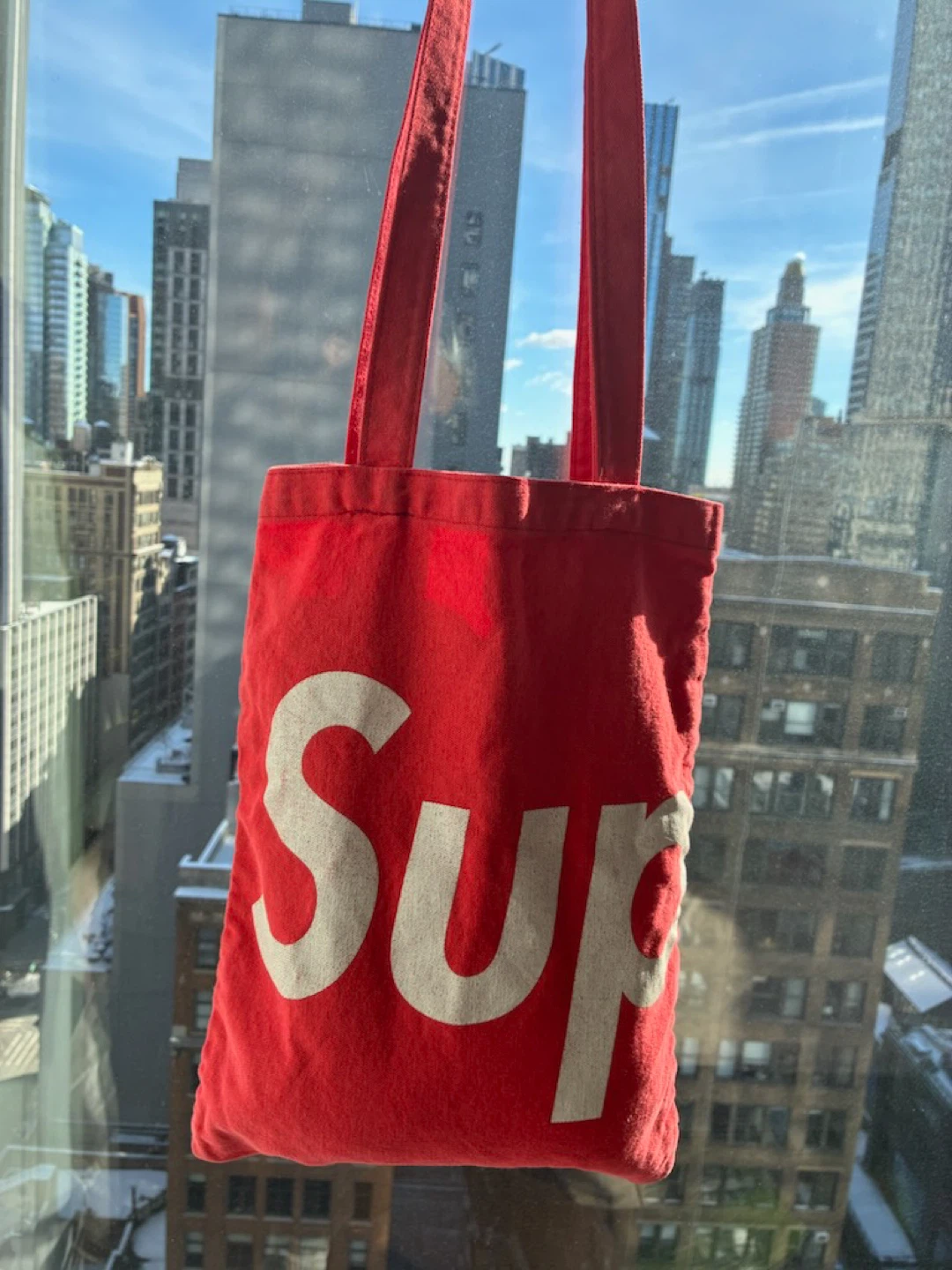 2009 Supreme tote red SUP bag vintage Very rare