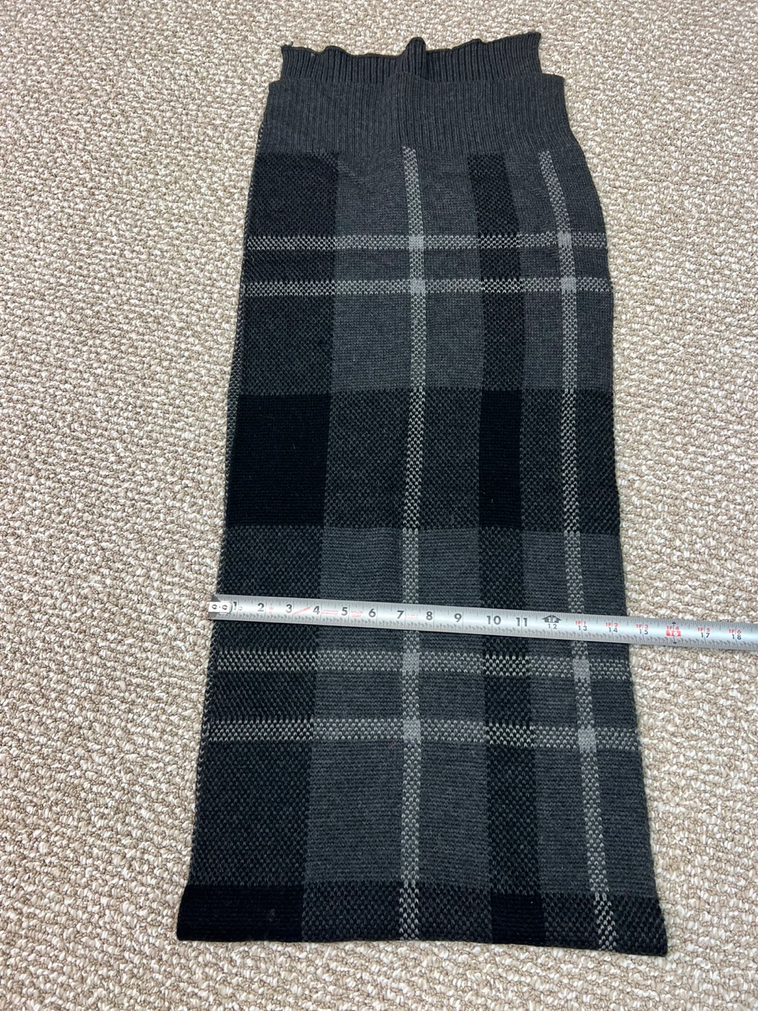 Banana Republic Gray Plaid Knit Skirt - photo 2