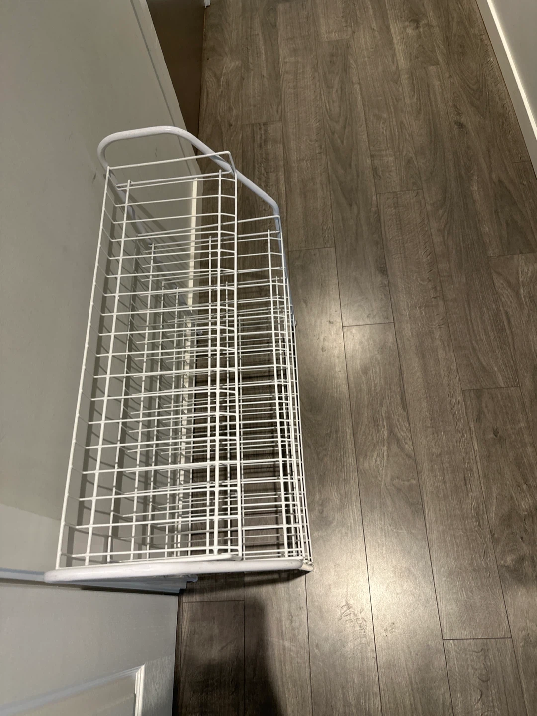 White Wire Shoe Rack