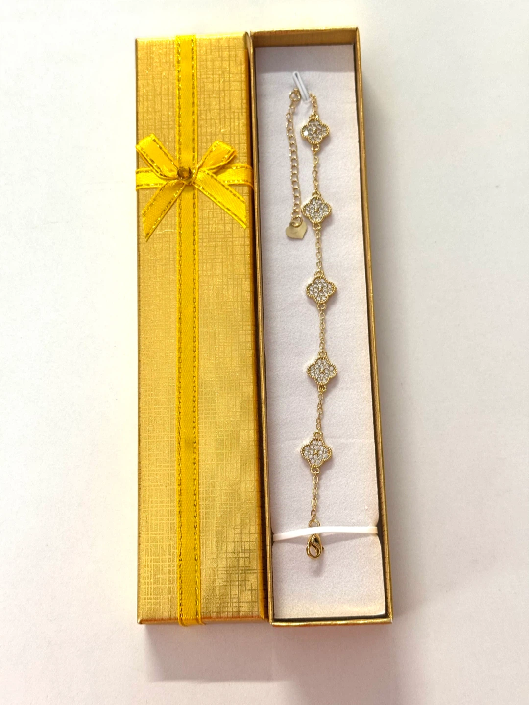 NEW!! Gold Mid-Clover BLINGY Bracelet! - photo 5