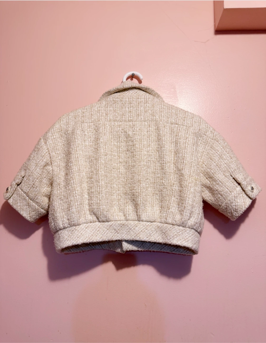Beige Tweed Jacket.(6475621363)message - photo 2
