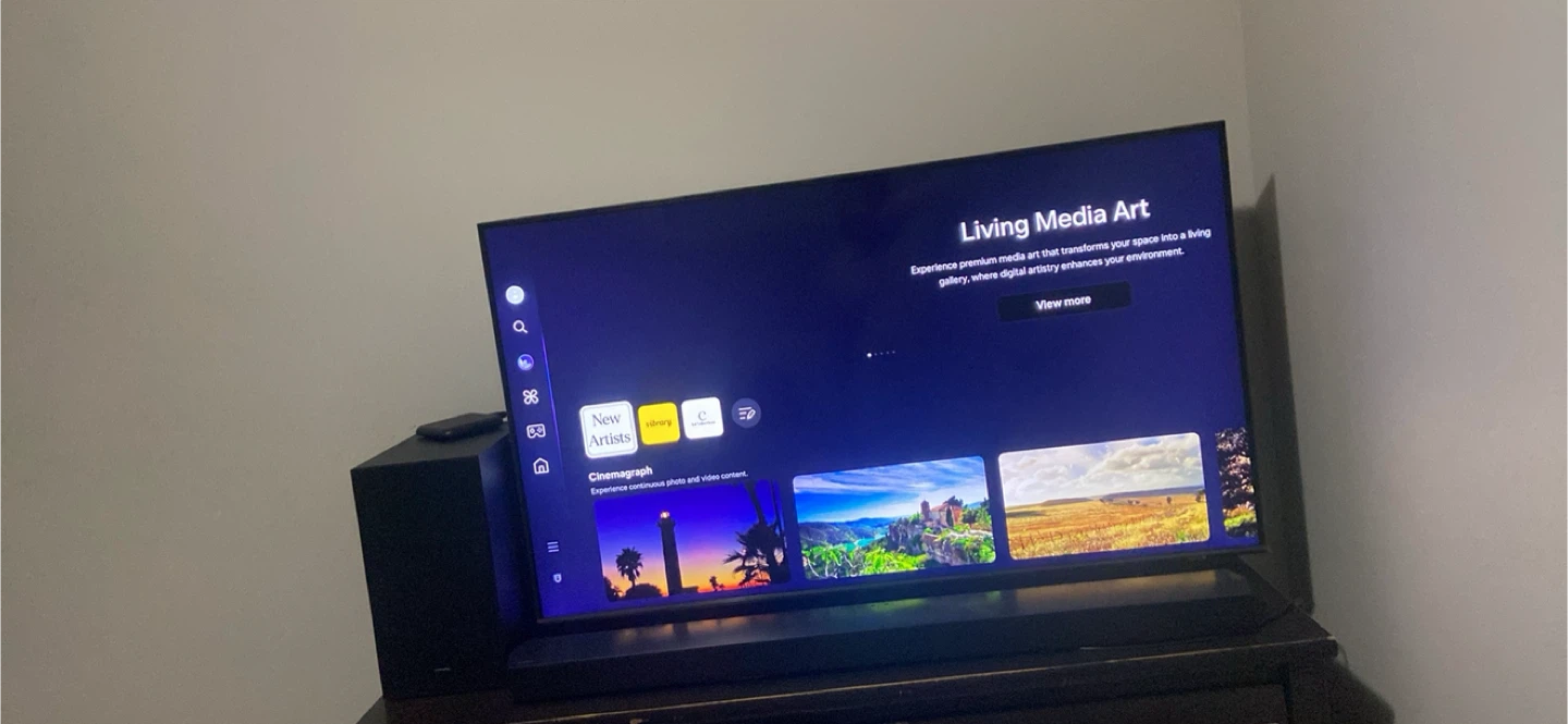 Samsung QLED Q60C 50 inch TV with samsung soundbar and subwoofer - photo 4