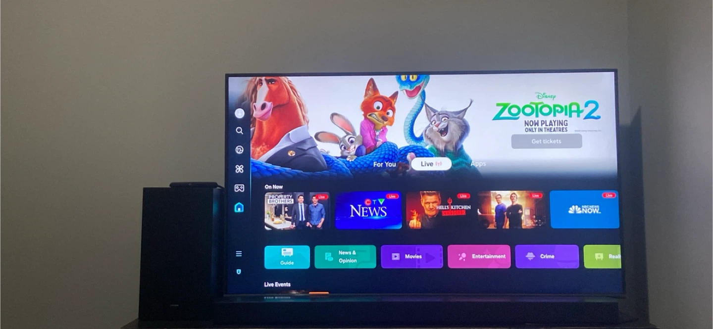 Samsung QLED Q60C 50 inch TV with samsung soundbar and subwoofer