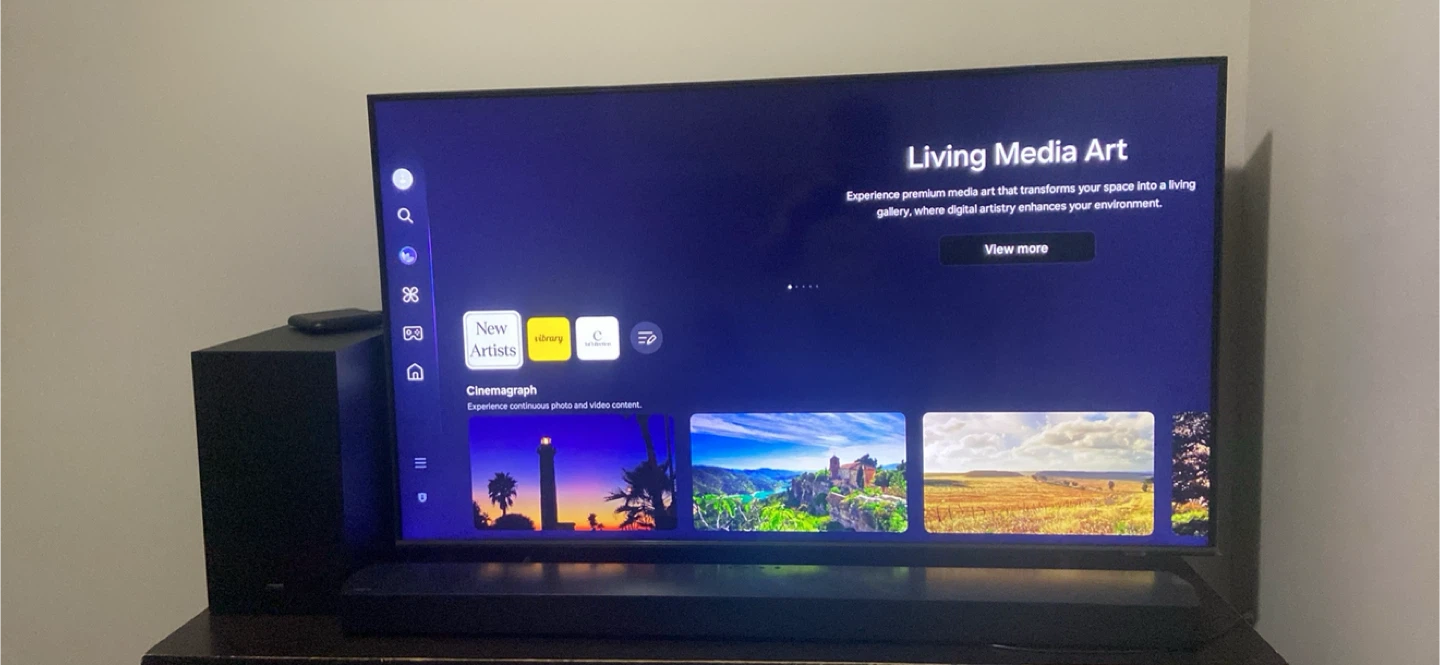 Samsung QLED Q60C 50 inch TV with samsung soundbar and subwoofer - photo 3
