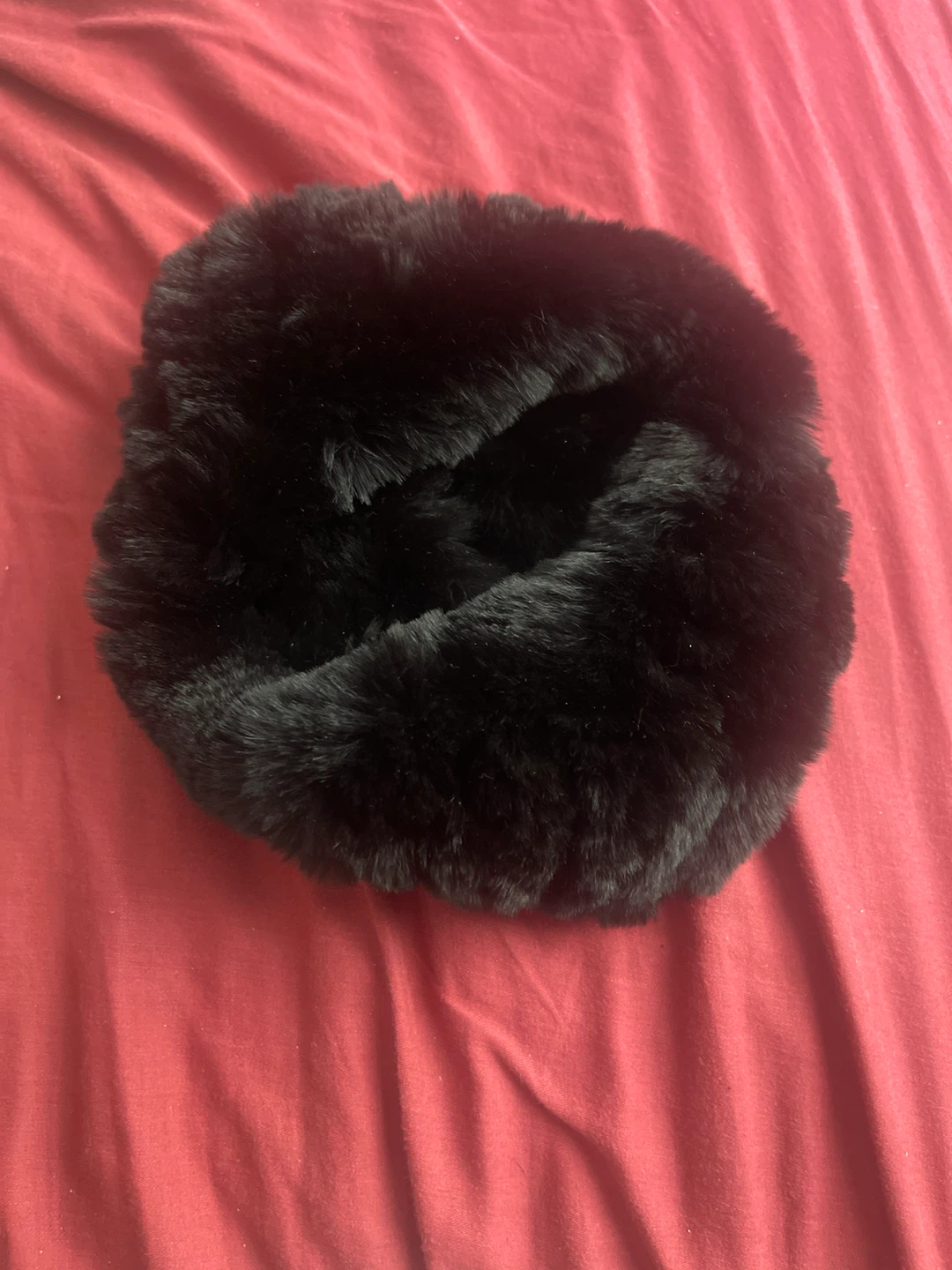 Black Genuine Rabbit Fur Headband - photo 3