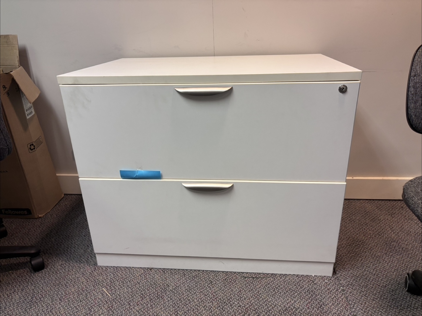 White 2-Drawer Lateral File Cabinet