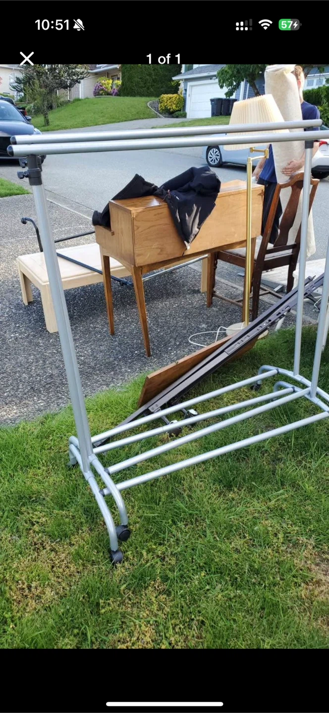Clothes Rack - Silver