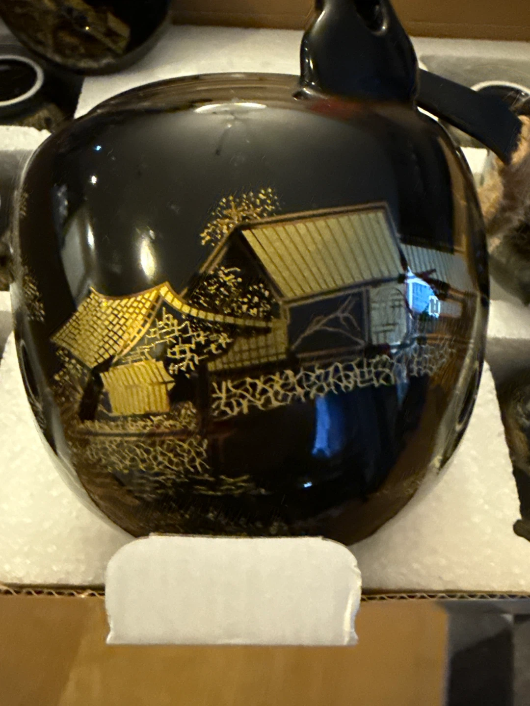 Tea Set - Black with Gold Detailing - photo 2