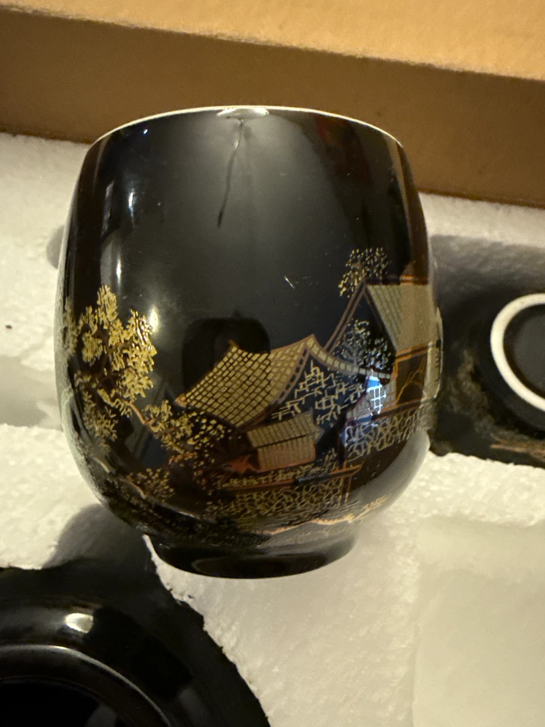 Tea Set - Black with Gold Detailing - photo 3