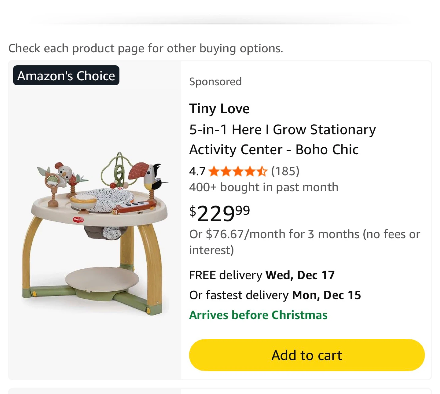 Tiny Love 5-in-1 Here I Grow Stationary Activity Center - photo 3