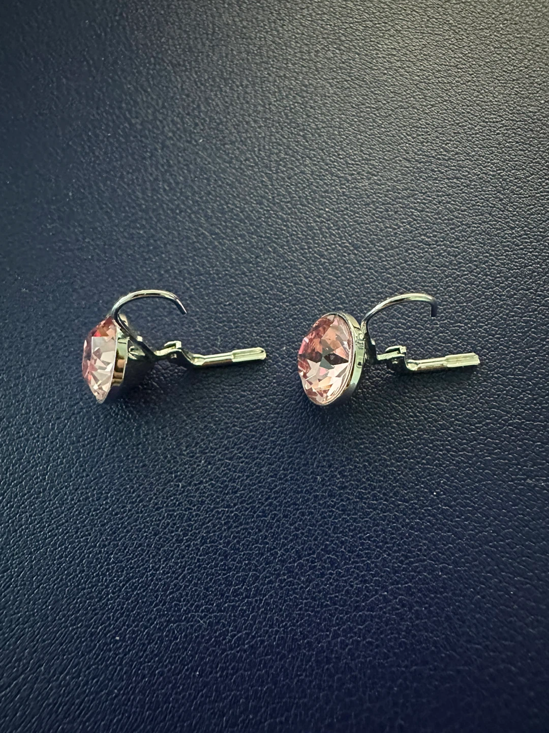 Swarovski Pink Crystal Drop Earrings - photo 2
