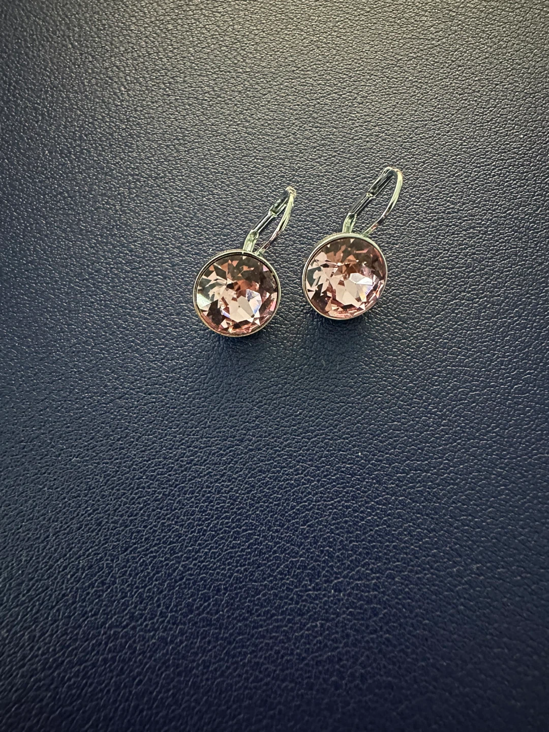 Swarovski Pink Crystal Drop Earrings