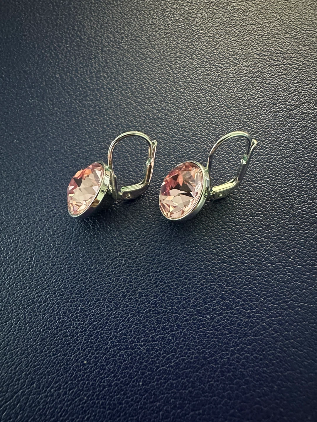 Swarovski Pink Crystal Drop Earrings - photo 4