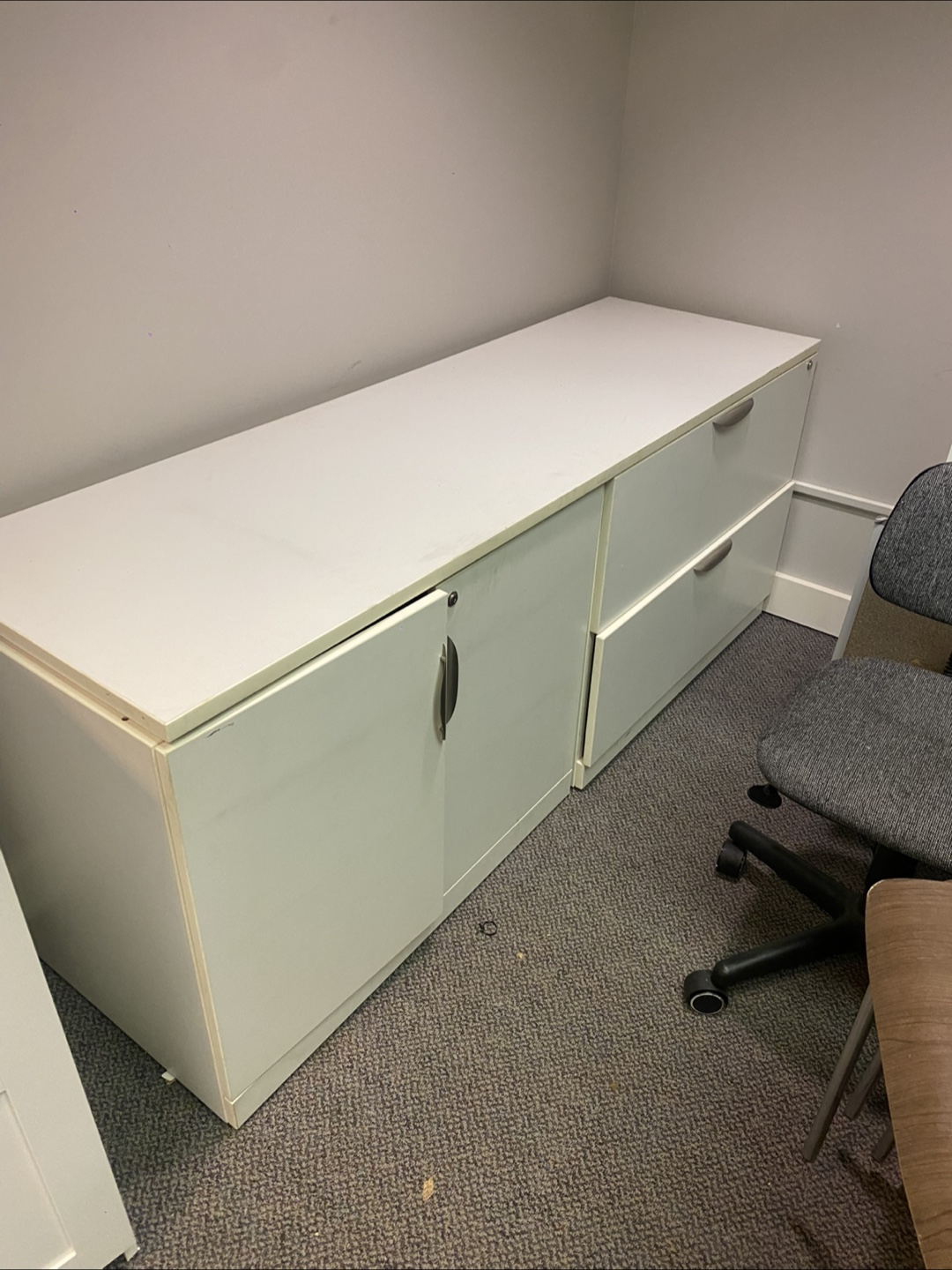 White Cabinet with Drawers