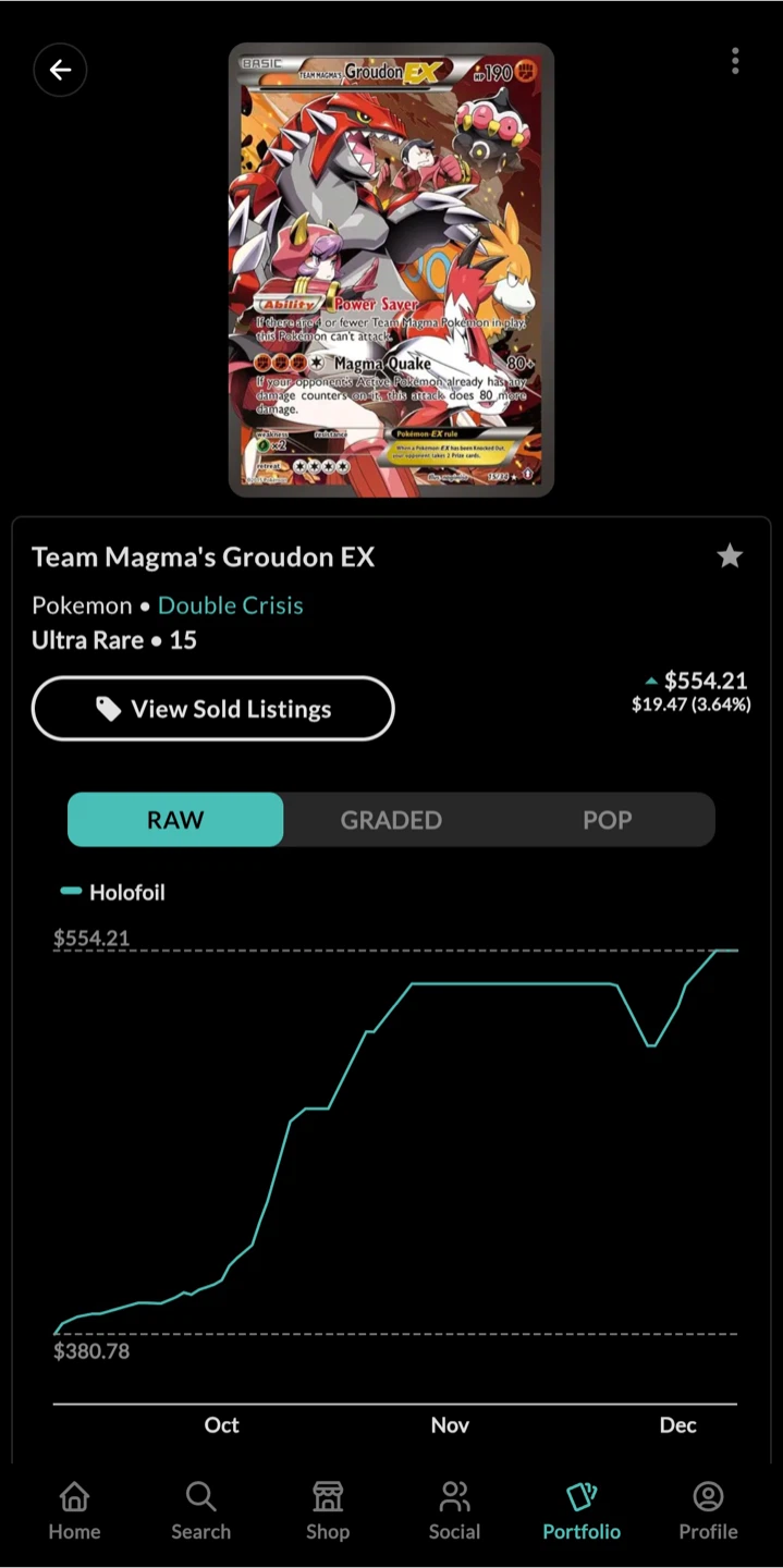 Team Magma’s Groudon EX Double Crisis Ultra Rare #15/34 - photo 2