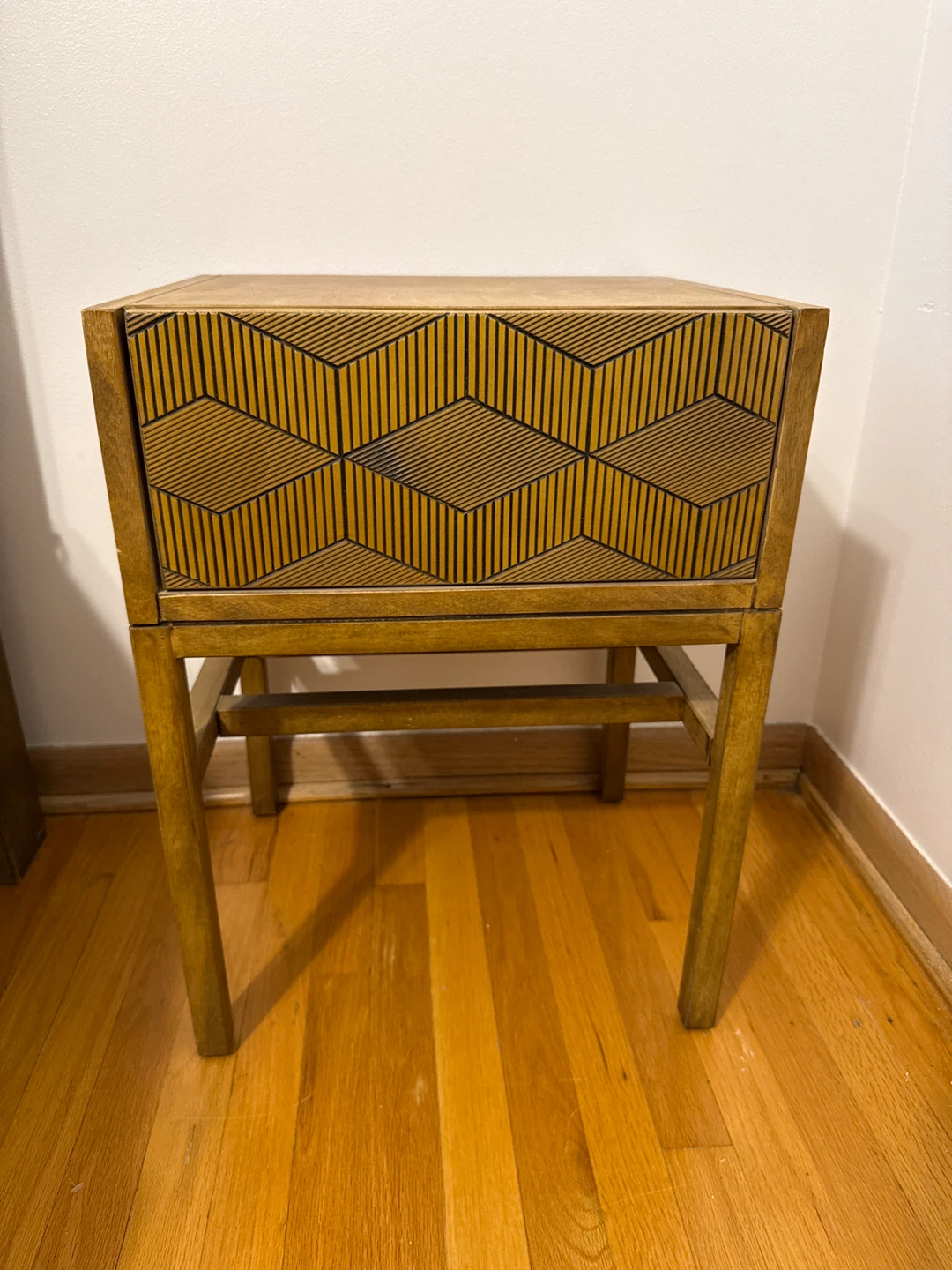 Wooden Side Table with Drawer