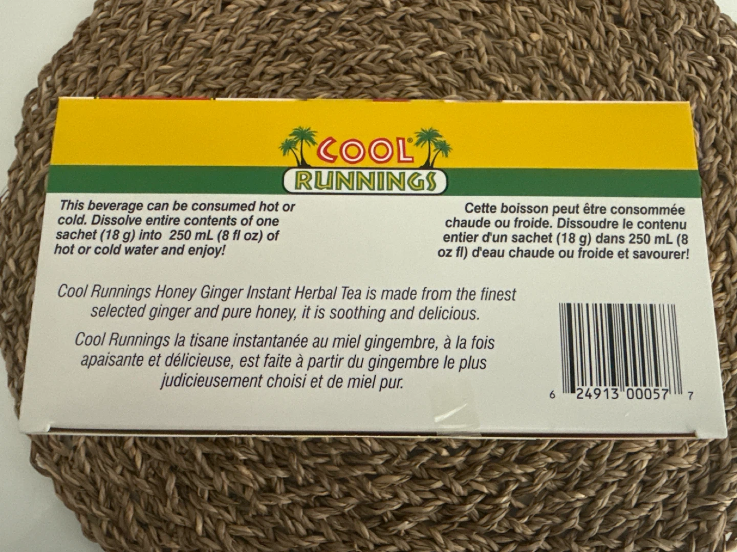 Cool Runnings Honey Ginger Instant Herbal Tea - photo 2