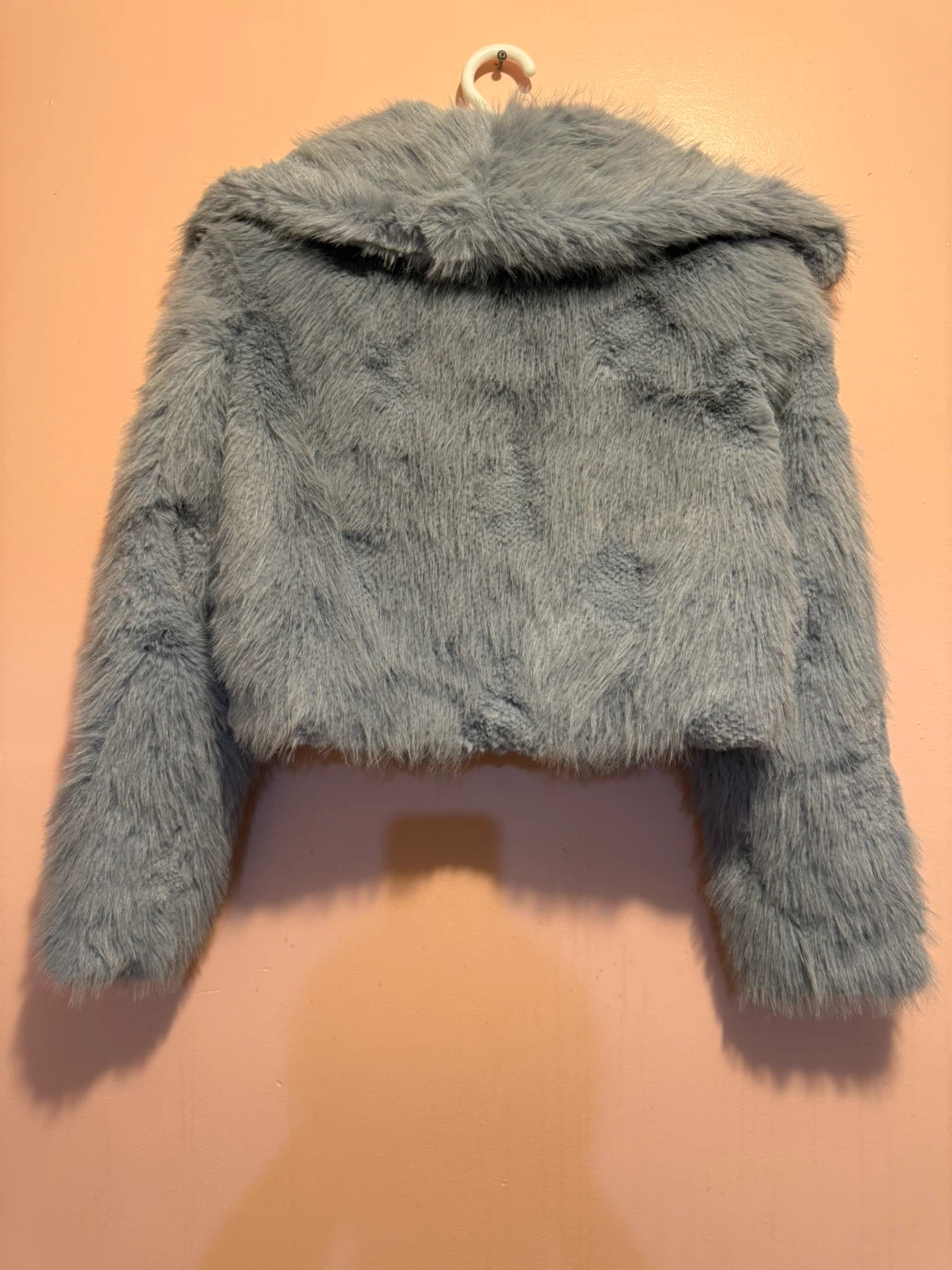 Zara Faux Fur Cropped Jacket (6475621363) message - photo 2