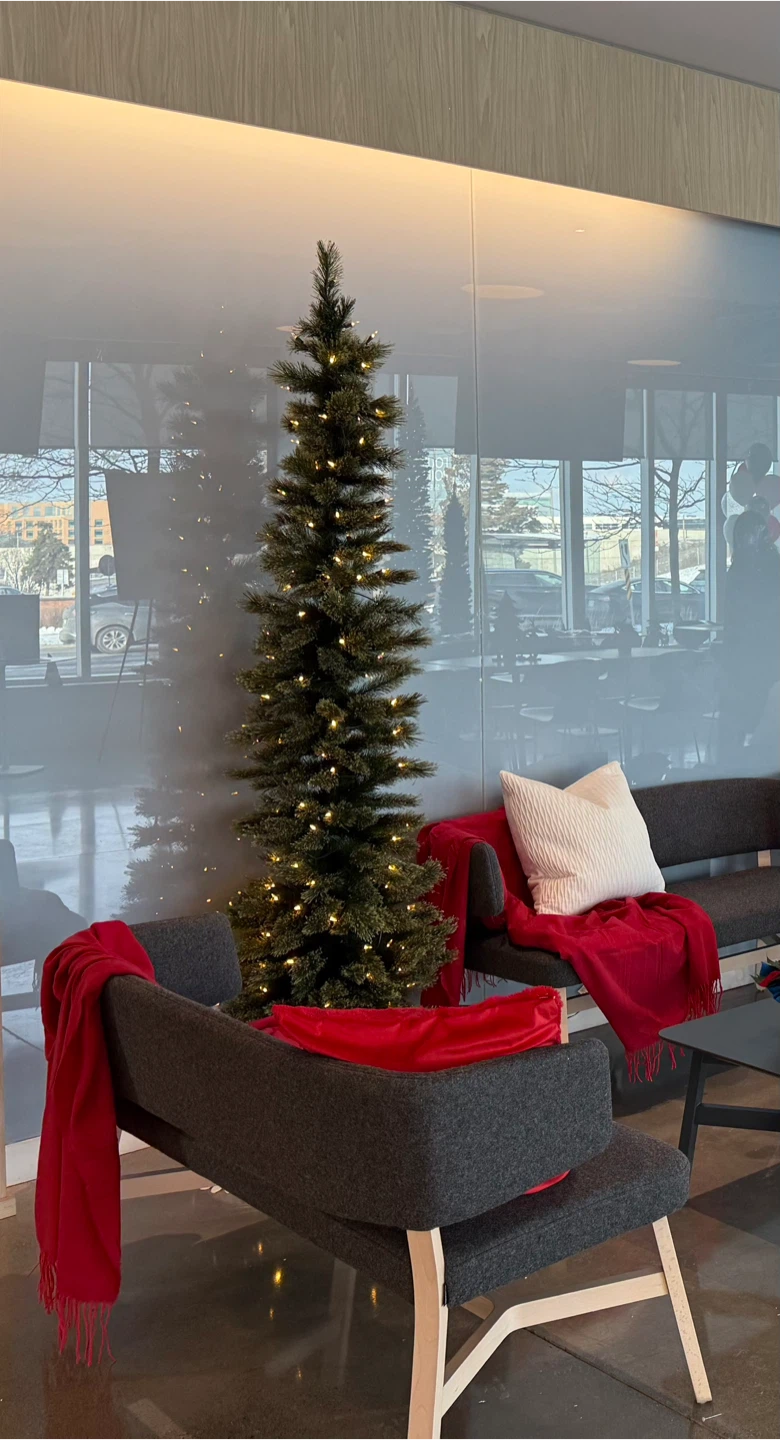 7ft. Pre-Lit Cashmere Pencil Artificial Christmas Tree - photo 3