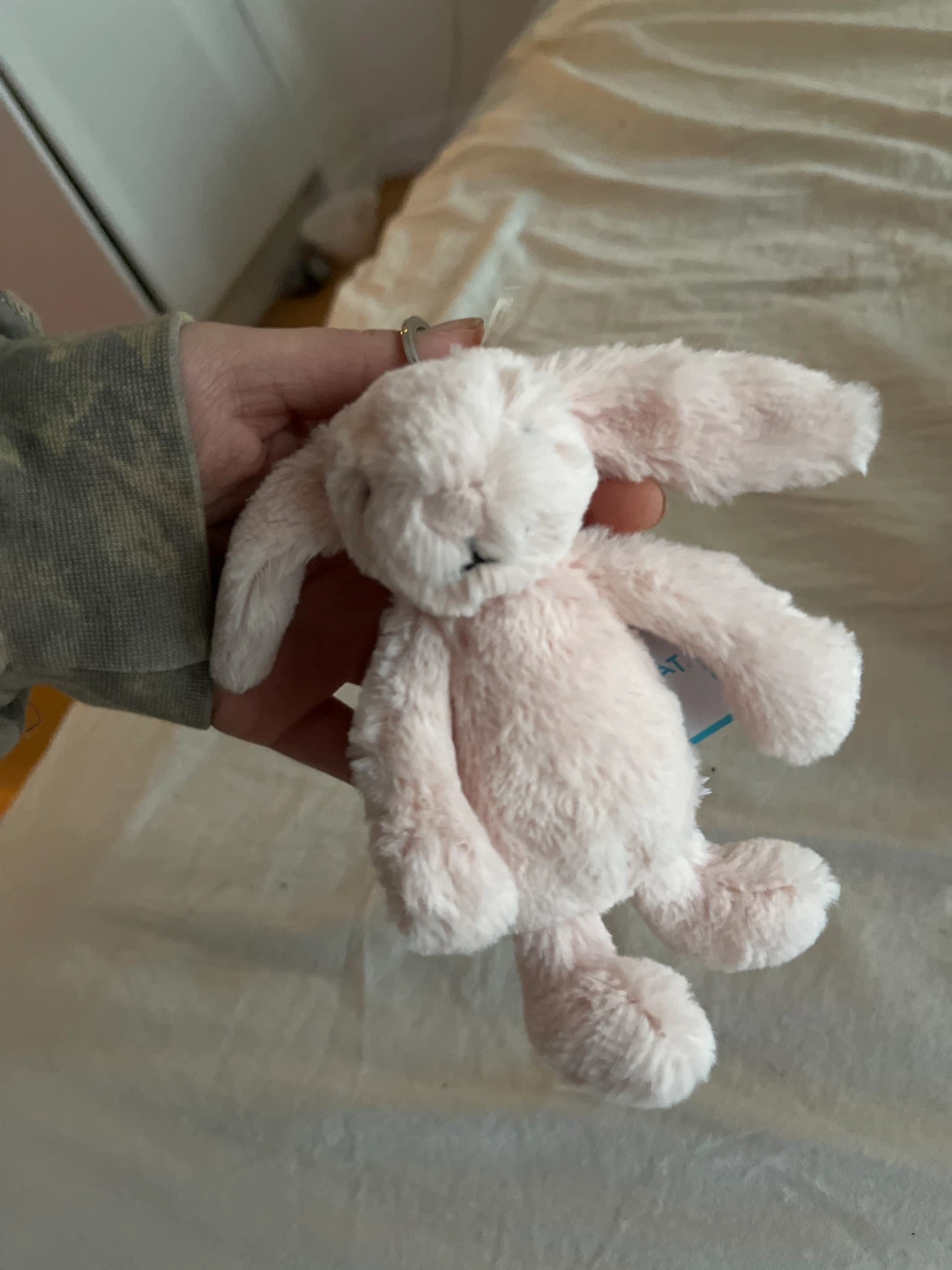 Jellycat Blossom Blush Bunny Bag Charm - New with Tags - photo 3