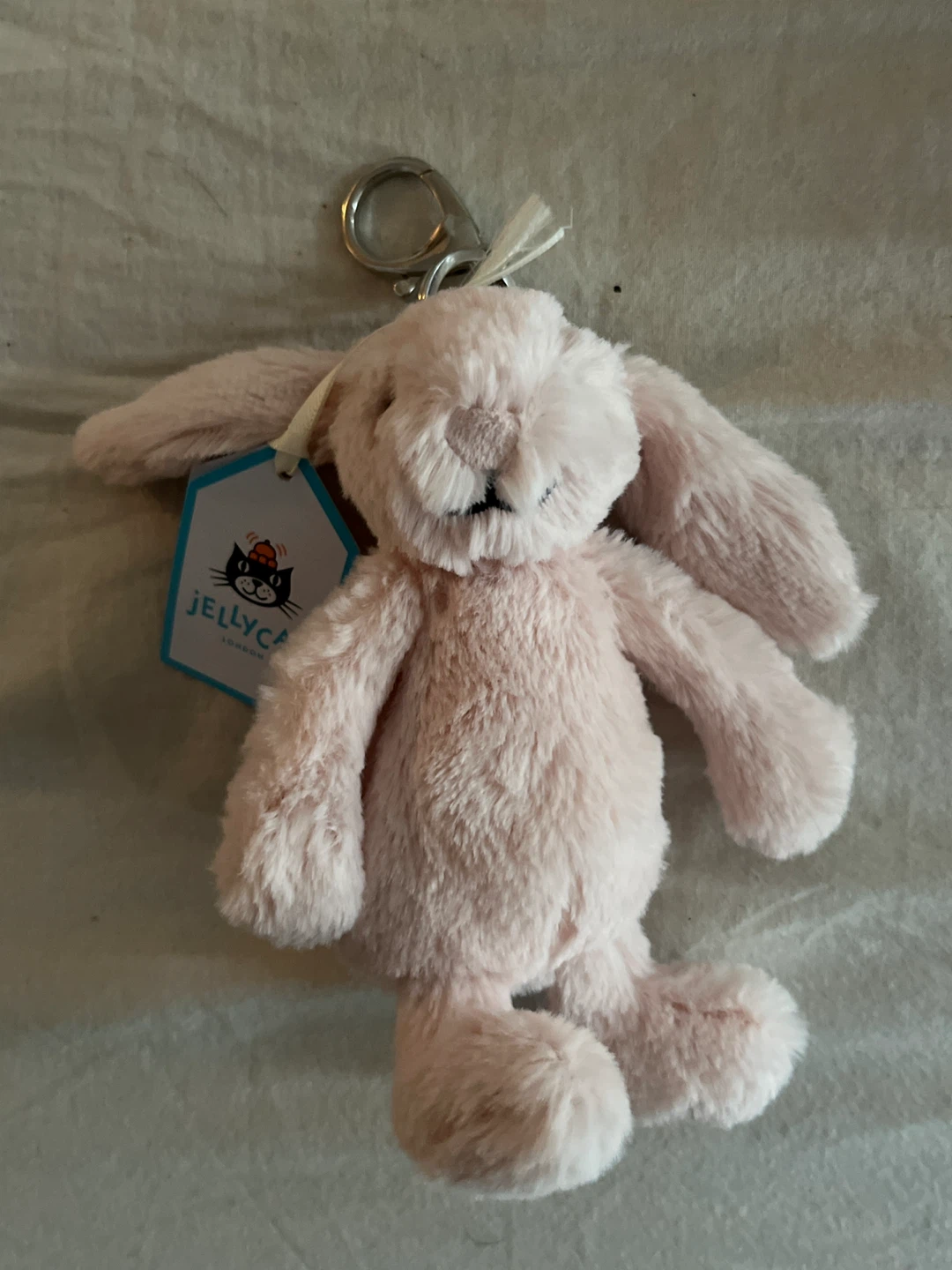 Jellycat Blossom Blush Bunny Bag Charm - New with Tags