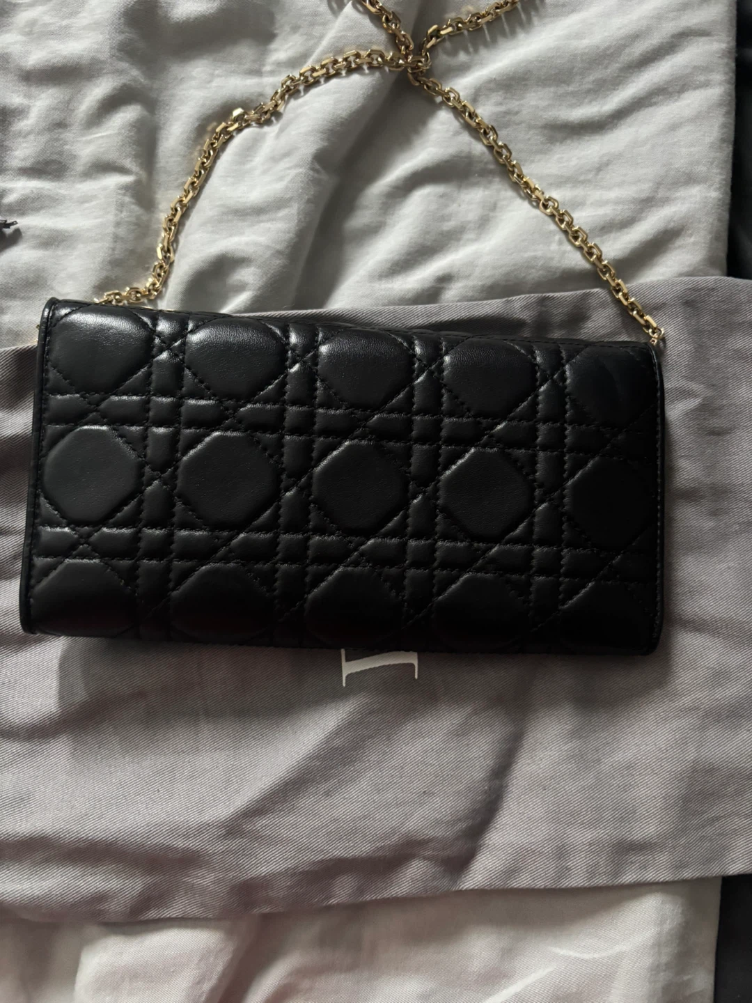 Dior Black Caro Wallet on Chain - photo 2