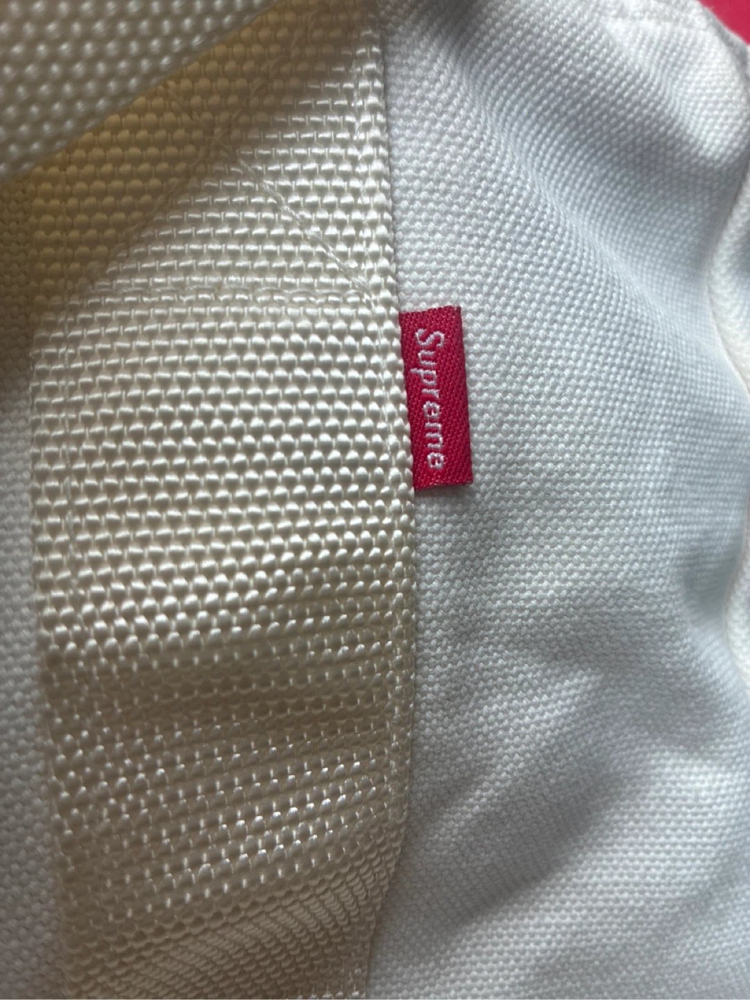 Supreme Canvas Tote Bag White - photo 4