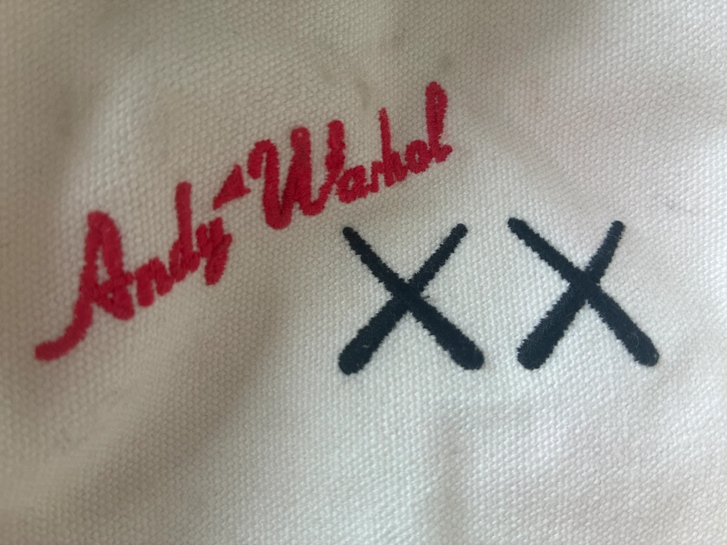 KAWS + WARHOL x UNIQLO 2WAY tote bag OFF WHITE Japan 2024 - photo 3