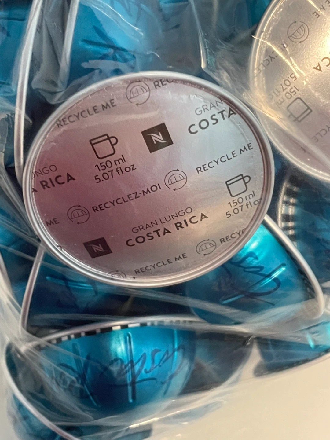 Nespresso Gran Lungo vertuo Coffee Pods Fortado Costa Rica - photo 2