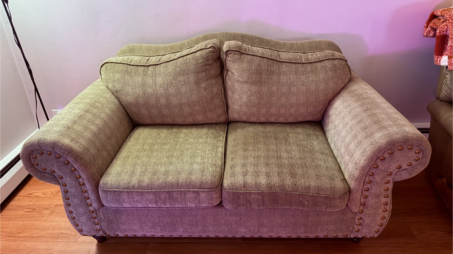 Loveseat Sofa - Neutral Colour