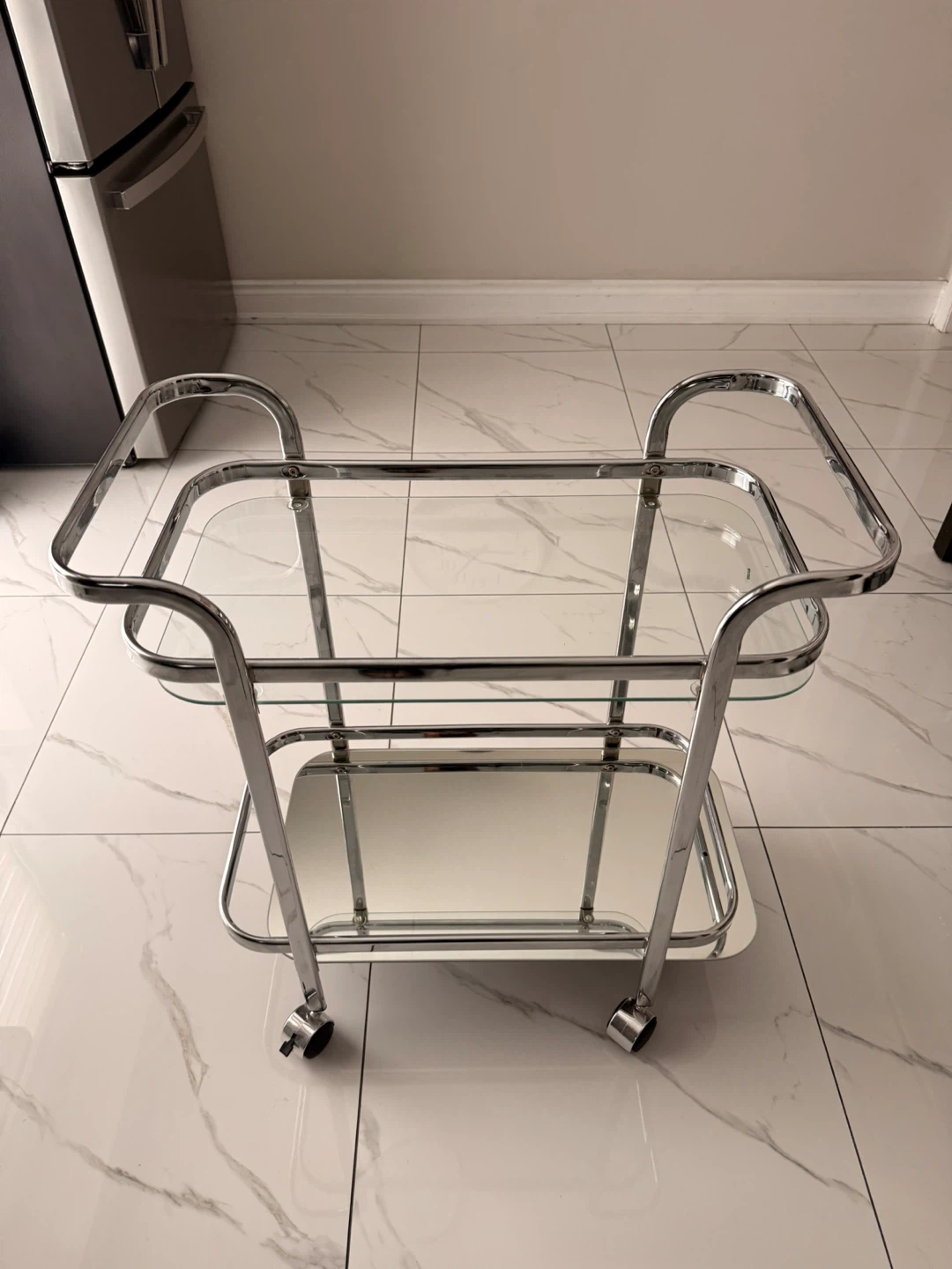 Chrome & Glass Bar Cart - photo 4