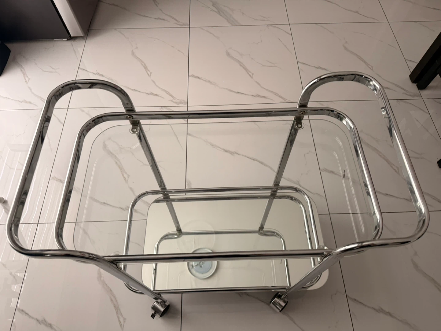 Chrome & Glass Bar Cart - photo 2