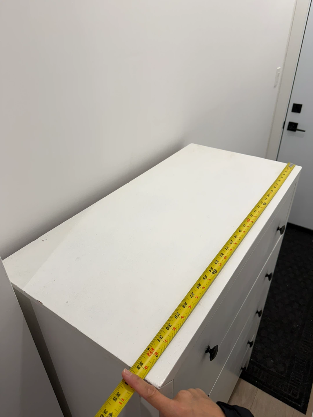 White 5-Drawer Dresser (34"x20"x47") - photo 5