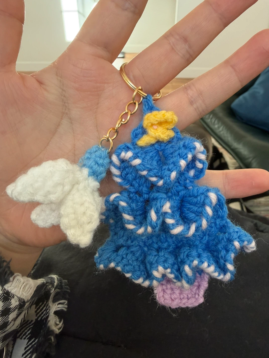 Handmade Crochet Tree Keychain