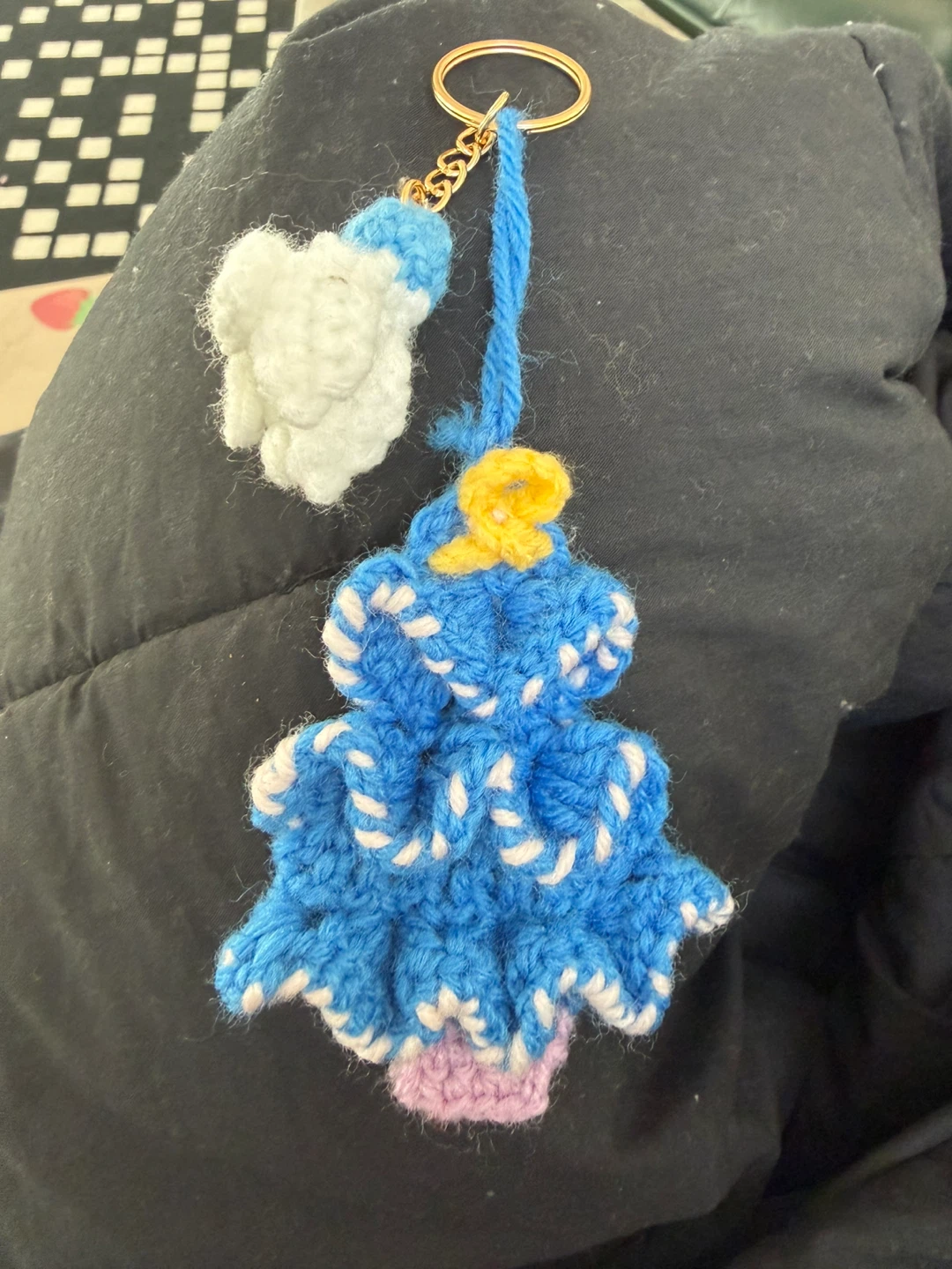 Handmade Crochet Tree Keychain - photo 2