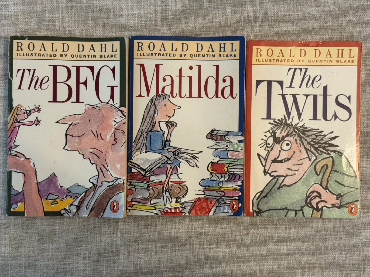 Roald Dahl Book Set: BFG, Matilda, The Twits