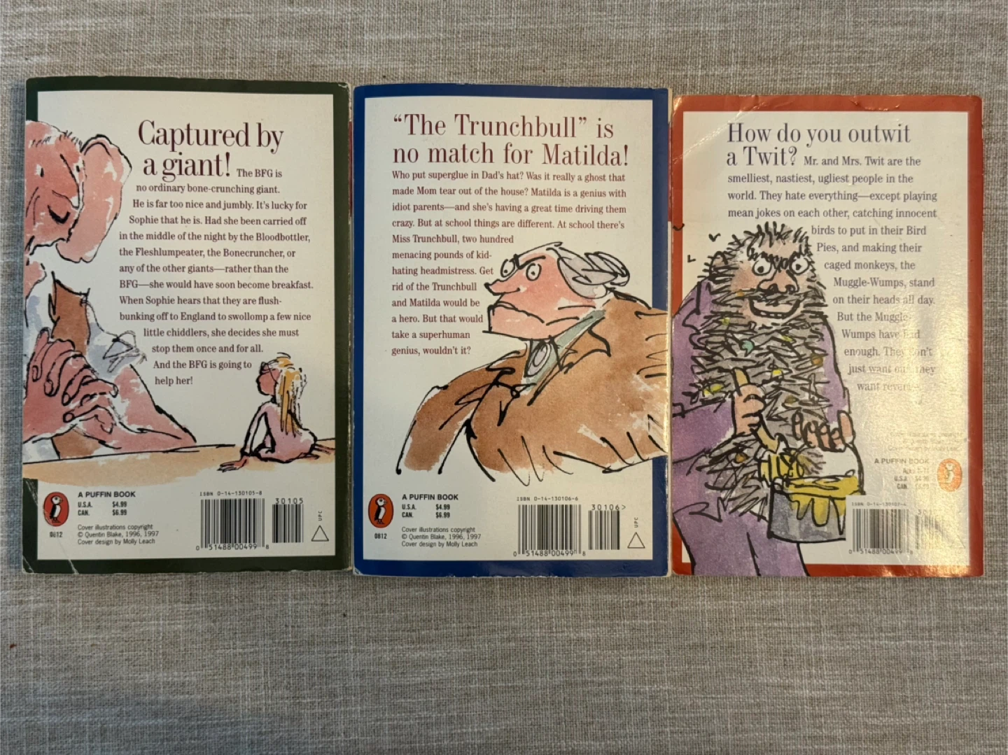 Roald Dahl Book Set: BFG, Matilda, The Twits - photo 2
