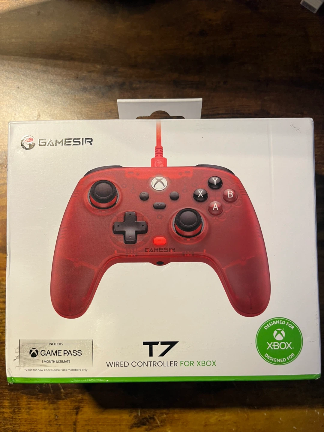 GameSir T7 Wired Controller for Xbox/PC - Red