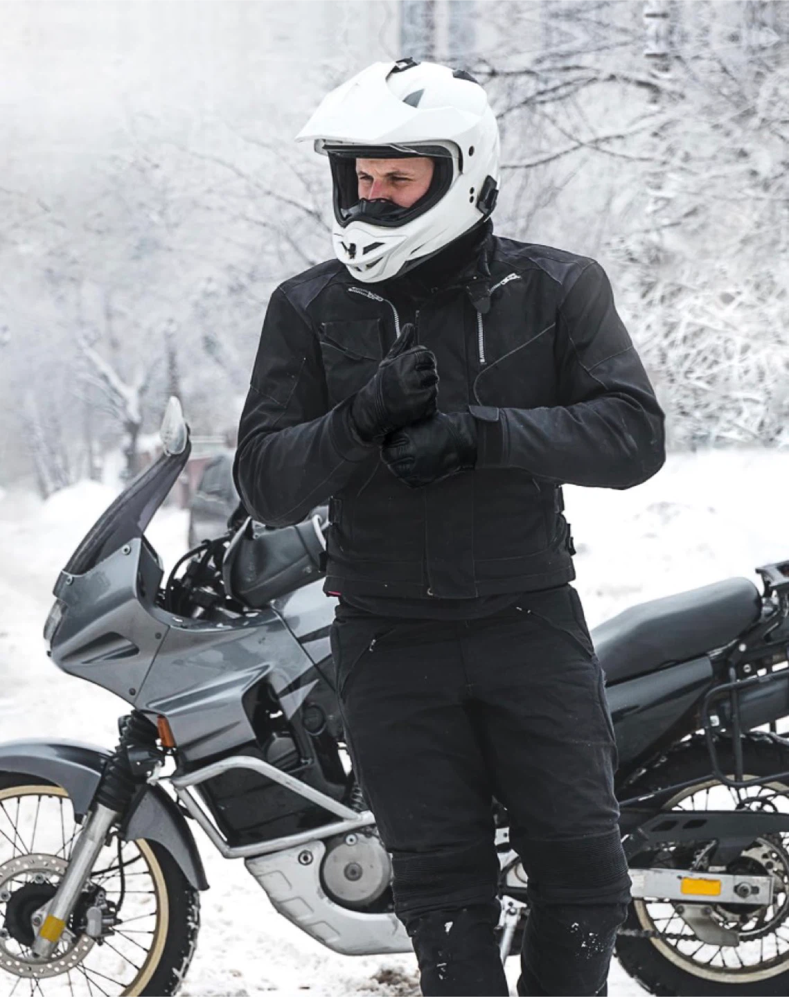 BENLARI Black Leather Motorcycle Gloves - photo 2