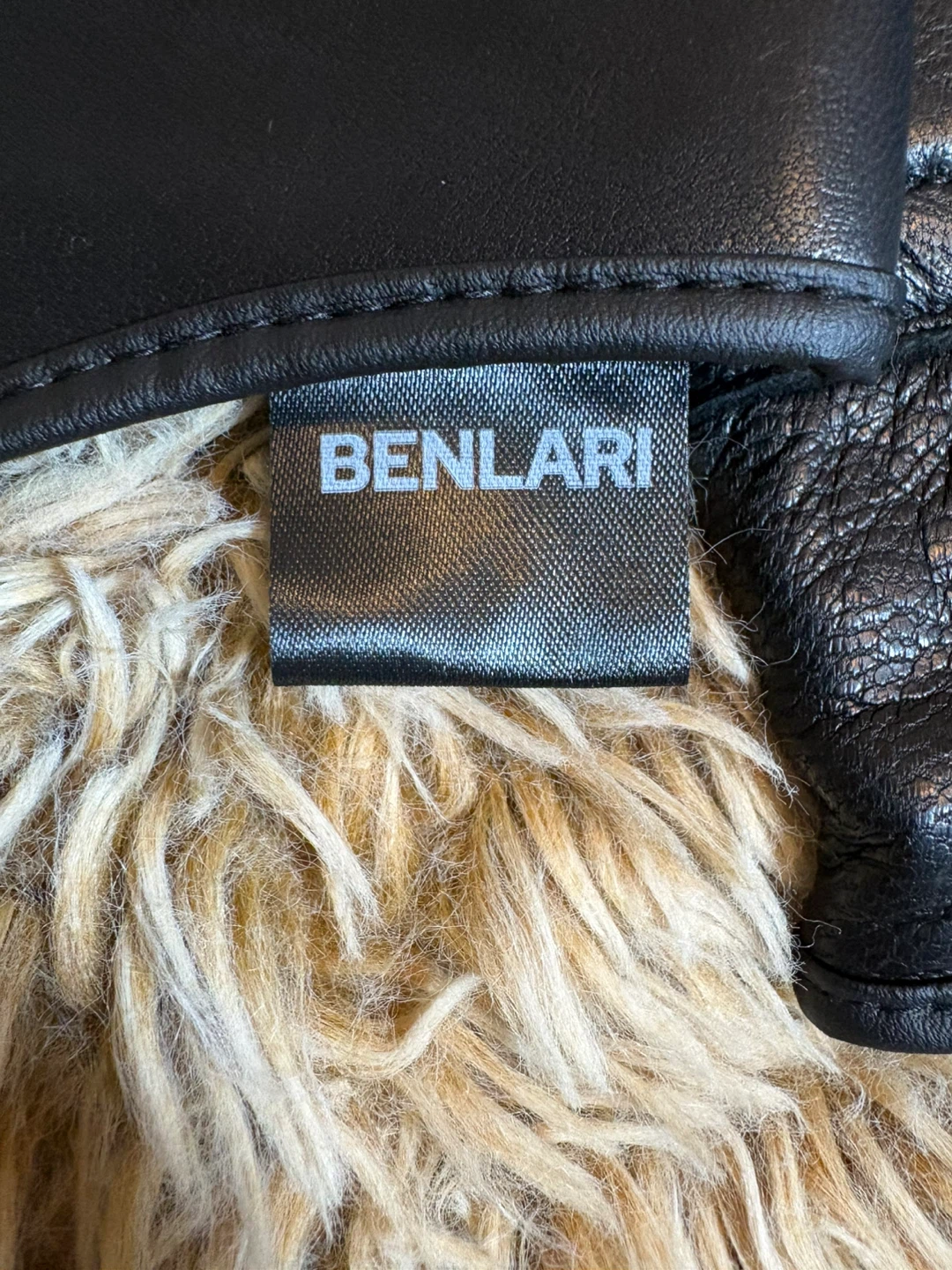 BENLARI Black Leather Motorcycle Gloves - photo 5