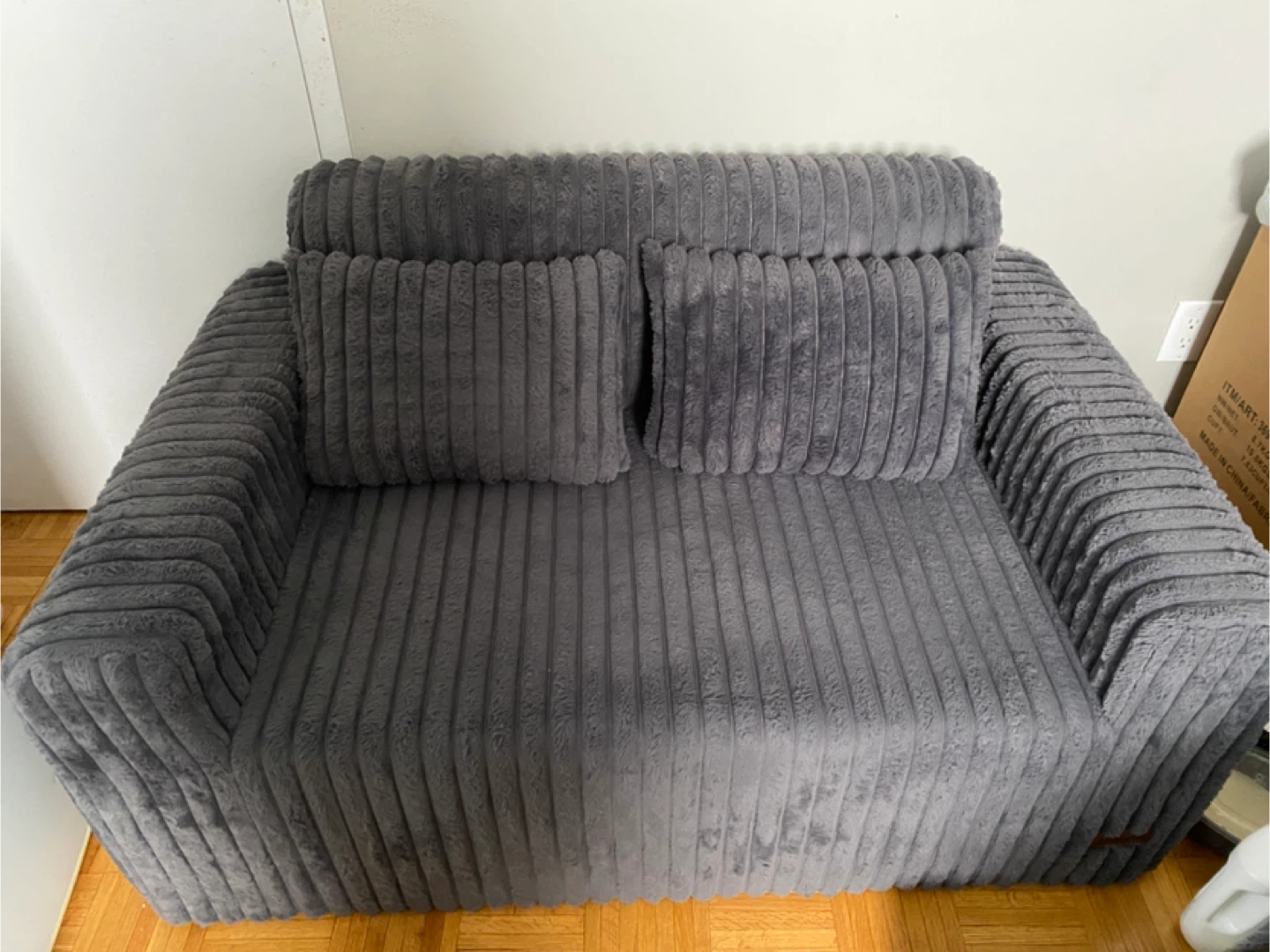 Hobestluk Couch Sofa 2-Seater Foam Sofa for adults and kids