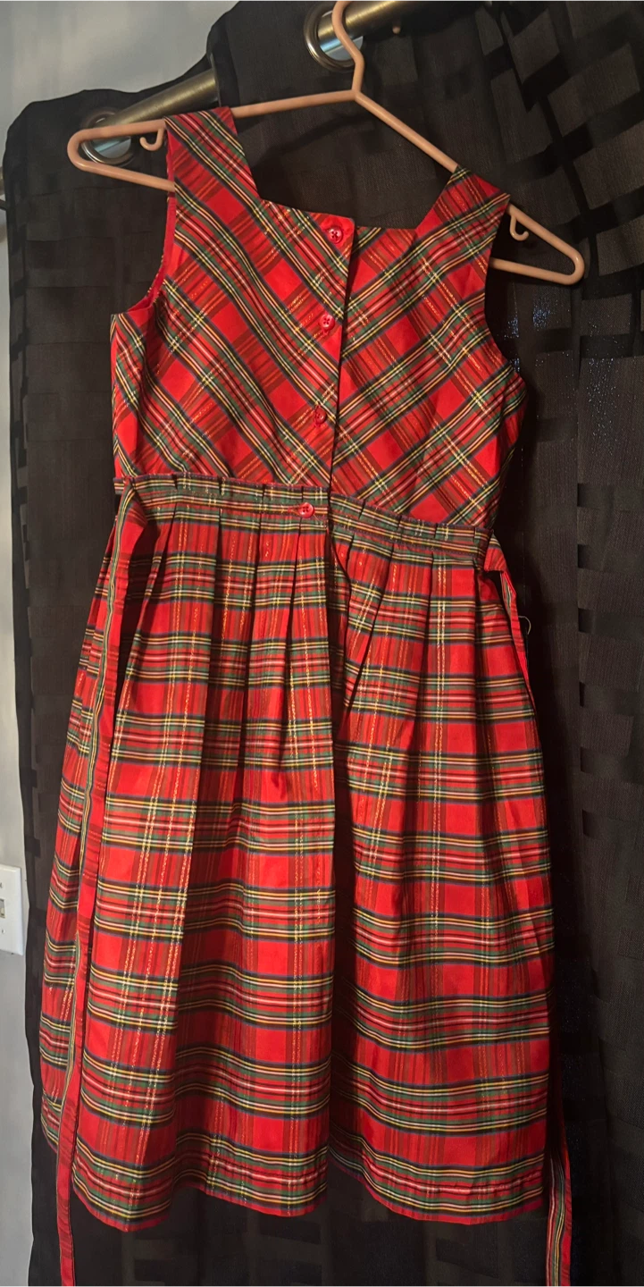 Jona Michelle Girls' Plaid Dress, Size 10 - photo 2