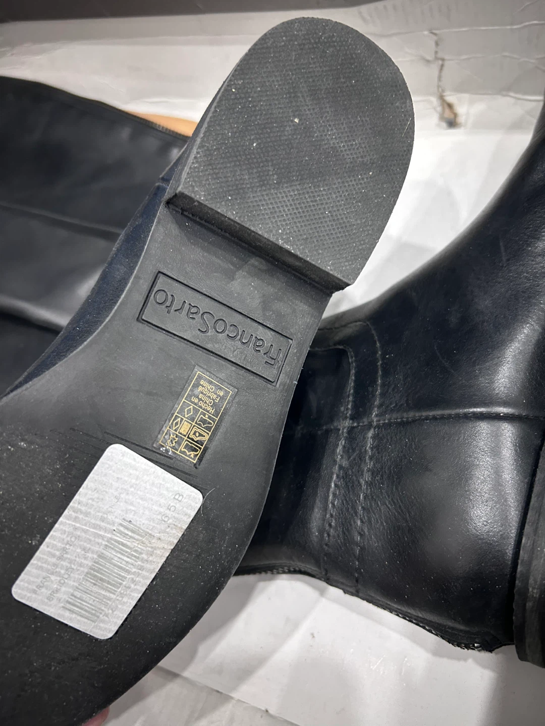 Franco Sarto Black Leather Riding Boots - photo 2