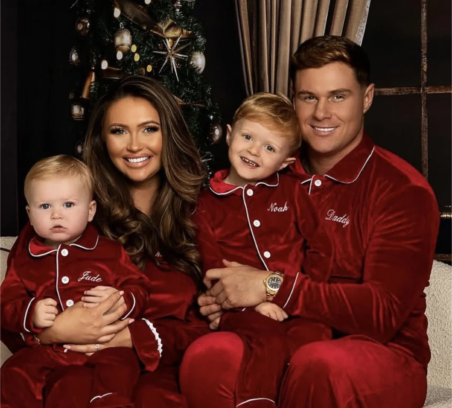 Men’s Luxury Red Velvet Straight Leg Pajamas for Dad - Size XL - photo 3
