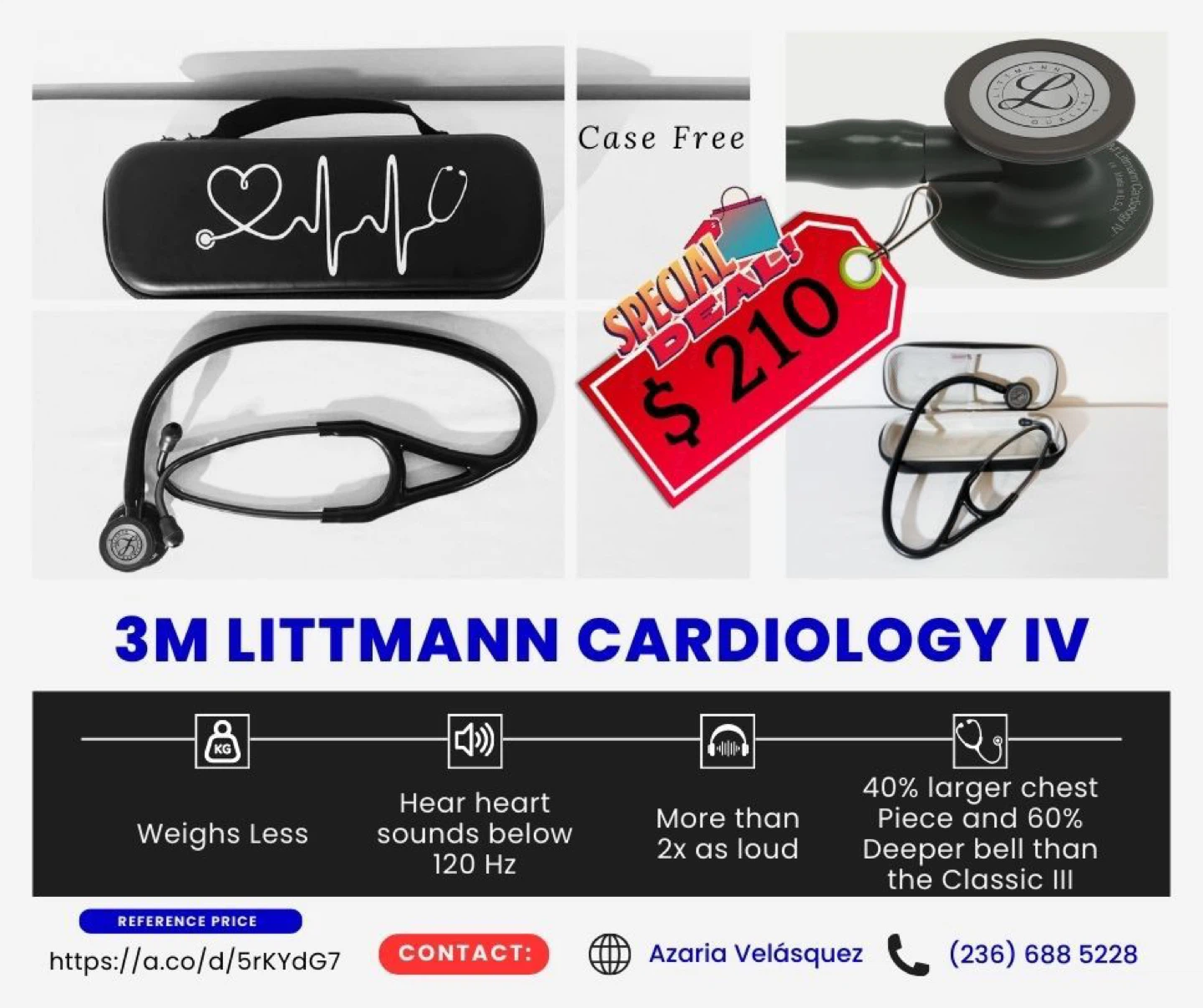 Original 3M Littmann Cardiology IV Stethoscope