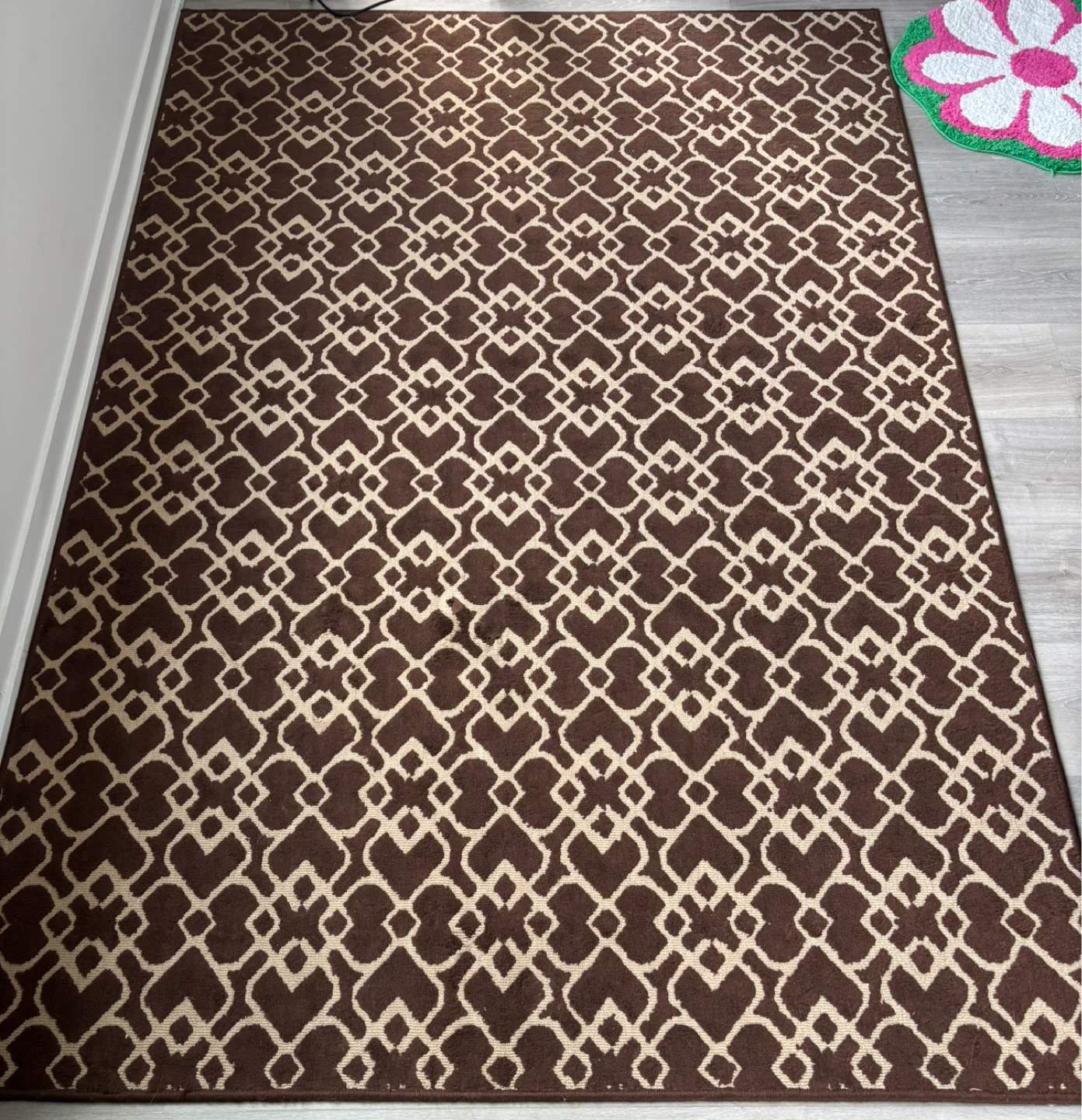 IKEA Brown Patterned Area Rug