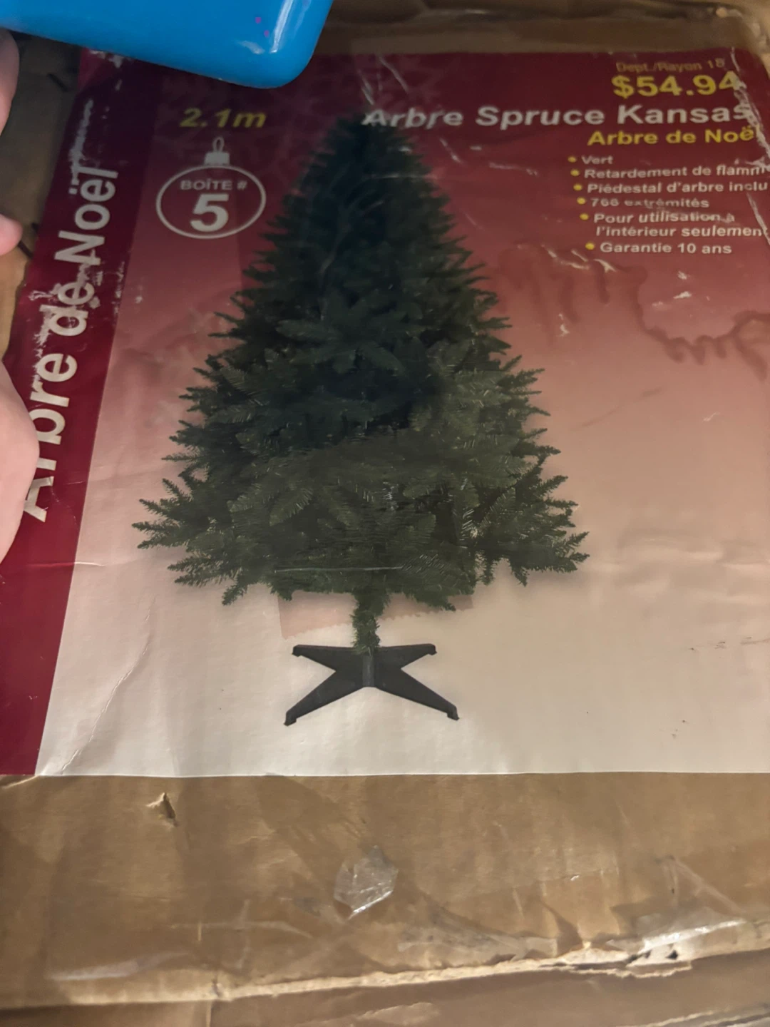 2.1m Arbre Spruce Kansas Christmas Tree
